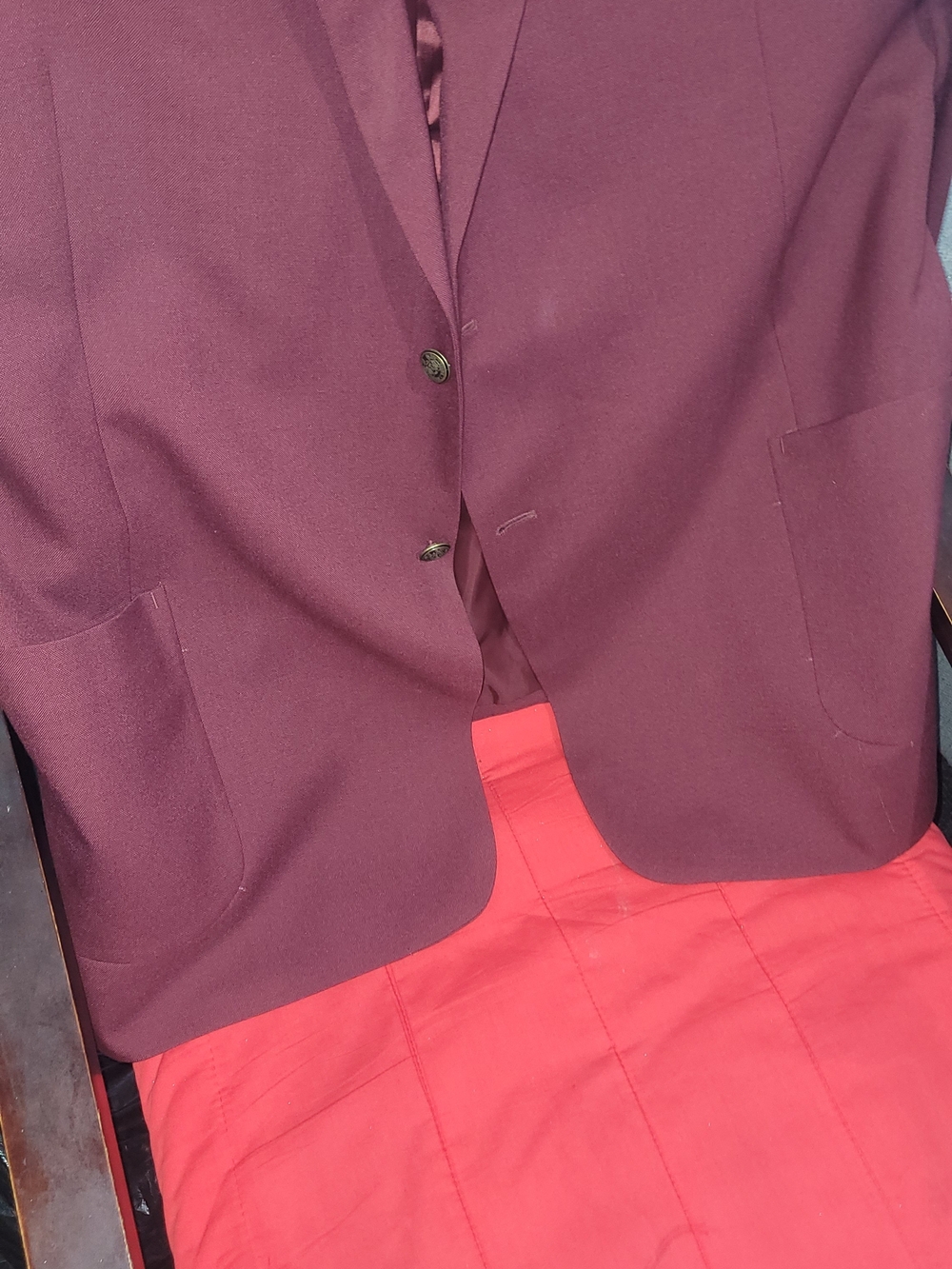 Joseph & Feiss Deep Burgundy Sport Coat